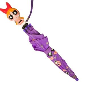 Powerpuff Girls Blossom‎ Umbrella Kids Purple Star Character Handle